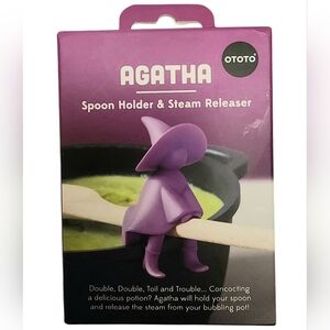 Purple Agatha Spoon Holder & Steam Releaser